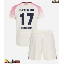 Camisa de Futebol Bayer Leverkusen Eliesse Ben Seghir #17 Equipamento Secundário Infantil 2025-26 Manga Curta (+ Calças curtas)